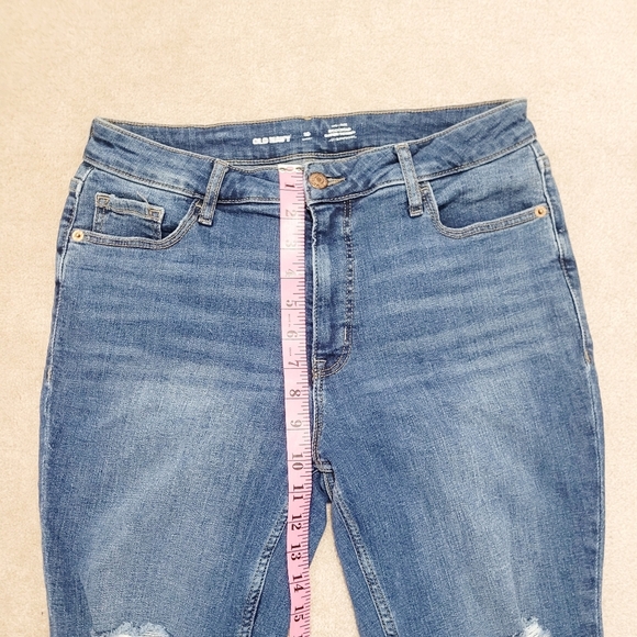 OLD NAVY Woman High Rise Rock Star Super Skinny Stretch Jean Size 10S Distressed - Picture 6 of 11